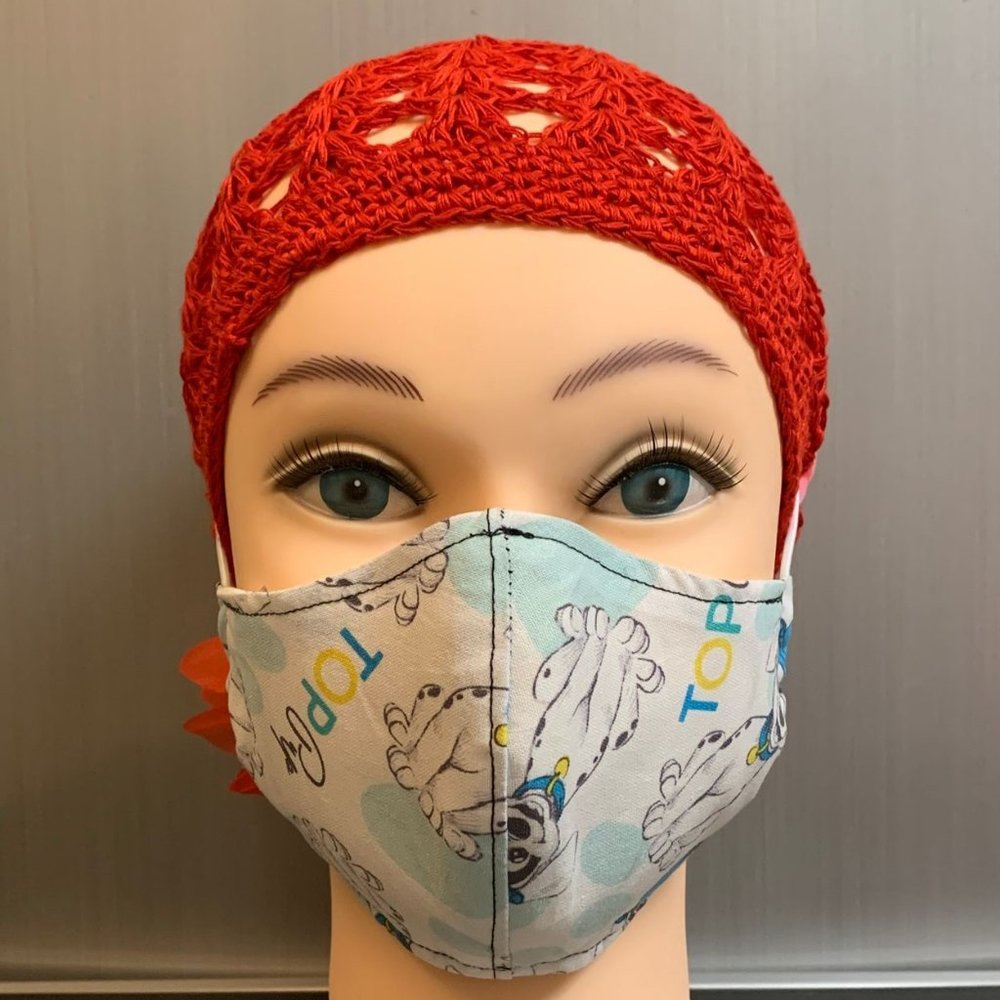 Handmade Face Mask Kids Size. 6-12Y Pattern-MK8
